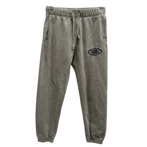 Land Rover x Pacsun Unisex Sweatpants Small Gray Tapered Drawstring Pockets